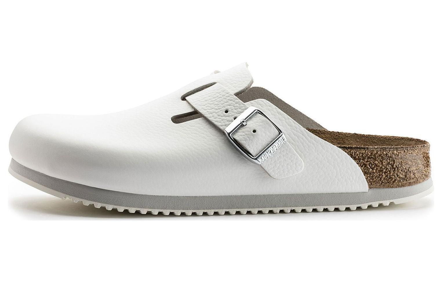 Boston Birkenstock Soft Footbed Sandal 'White'