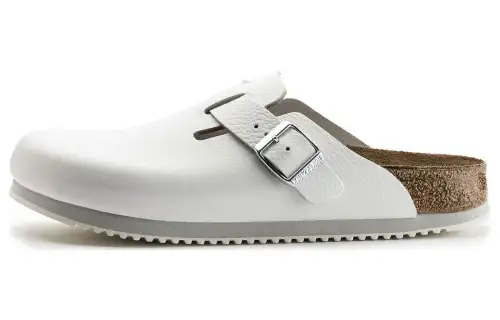 Boston Birkenstock Soft Footbed Sandal 'White'