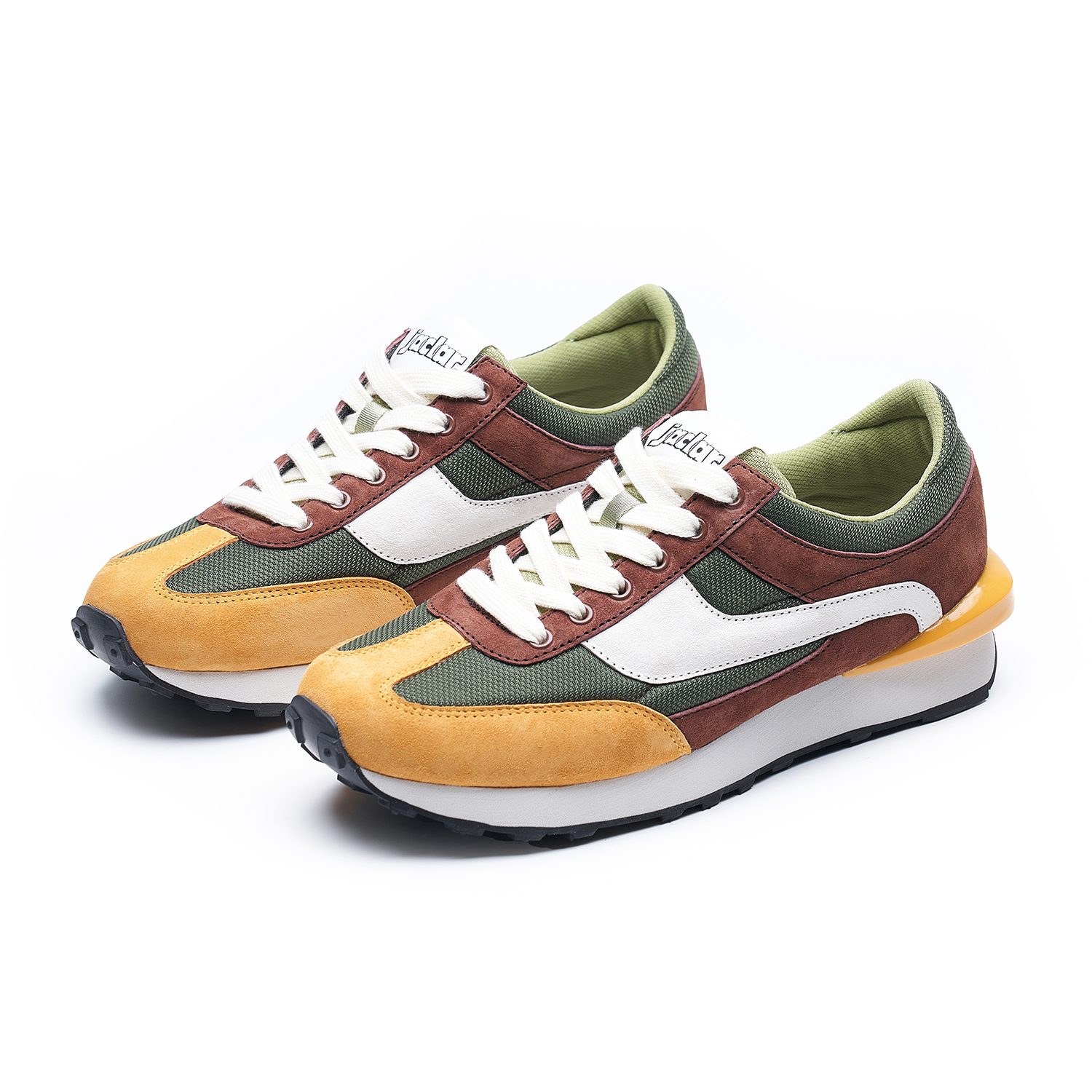 JACLAR Running Shoes Unisex Brown Green