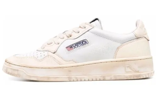 AUTRY Medalist Super Vintage Leather Low Sneakers 'White' Women's