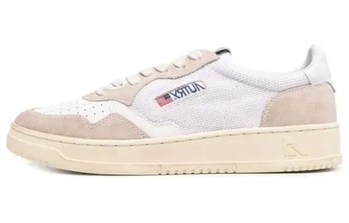 AUTRY Comfortable Stylish Skateboarding Shoes Men's White Brown