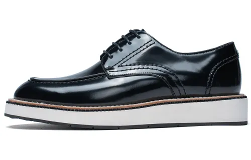 Anthony Miles Cow Leather Dress Shoes 3.5cm Men's Black