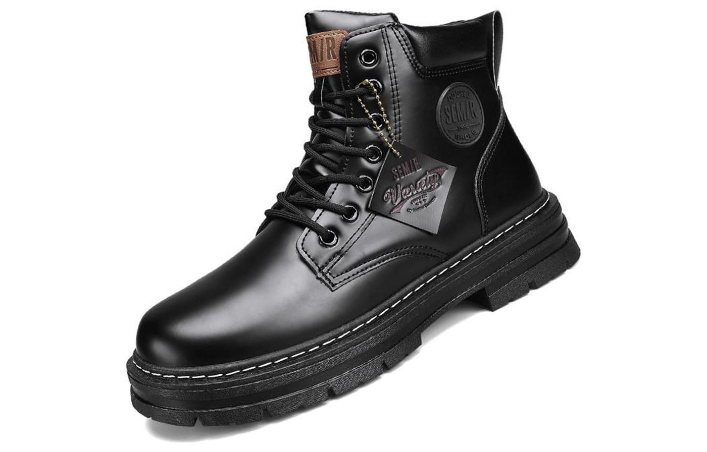 SEMIR Combat Boots Men's Yellow/apricot/army Green/black