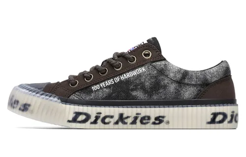 Dickies Multicolor Graffiti Collection Low top Canvas Shoes Men's Cloud Mist Black