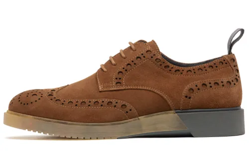 Anthony Miles Casual Leather Shoes Men's Low Top Brown