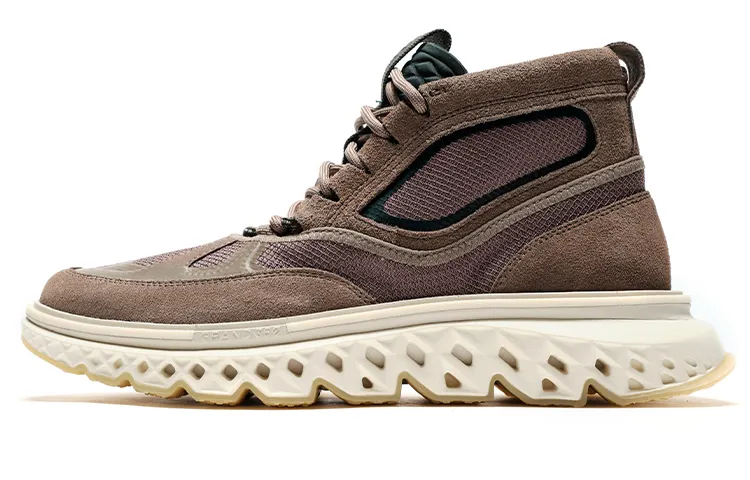 COLE HAAN Cow Leather High top Men's Casual Shoes Men's Brown