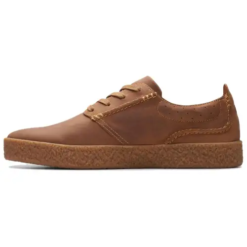 Clarks Leather Low top Skateboard Shoes Men's Brown