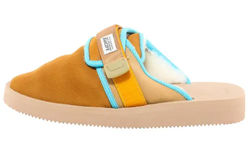 Suicoke Abrasion Resistant Closed Toe Slippers Men's Brown