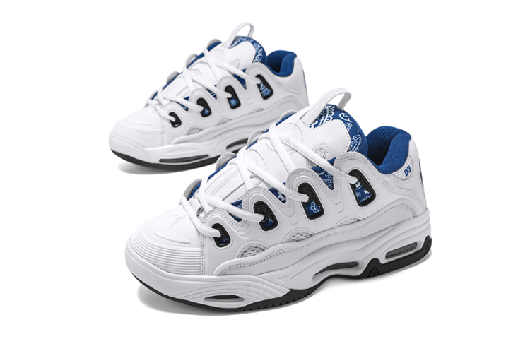 OSIRIS D3 Cushioning Height Increasing Abrasion Resistant Breathable Slip Resistant Low top Skateboard Shoes Unisex