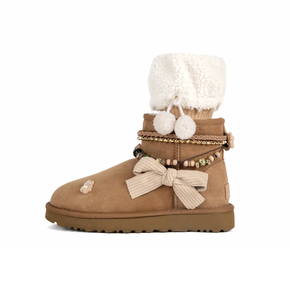 UGG Classic Mini II Sheepskin Short Snow Boots Women's Brown