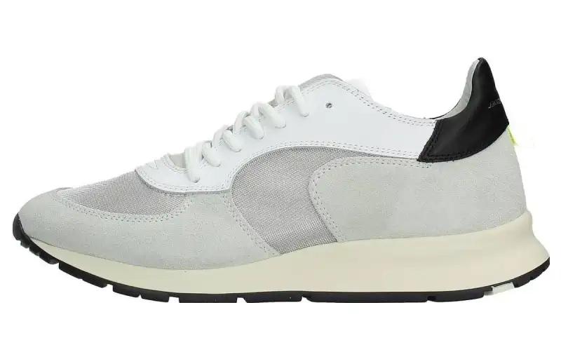 PHILIPPE MODEL Leather Low top Sports Casual Shoes Women's Gray White