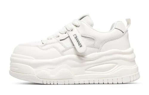 C°BANNER Leather Low top Skateboard Shoes Women's