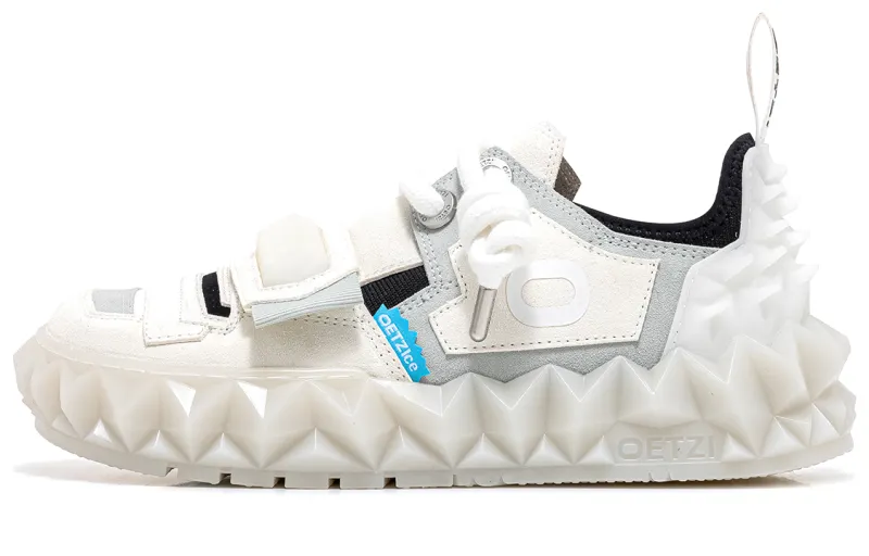 OETZI Iceman Oz split leather, comfortable, versatile, casual and simple, low-top sneakers, same style for men and women, off-white