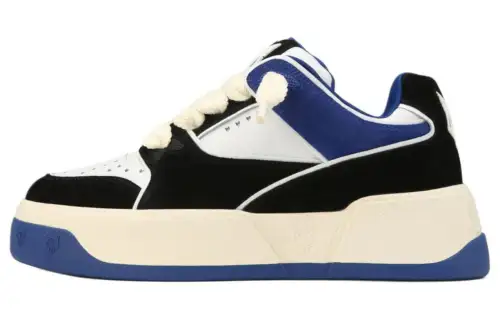 Naked Wolfe Kash Leather Low top Skateboard Shoes Men's Blue