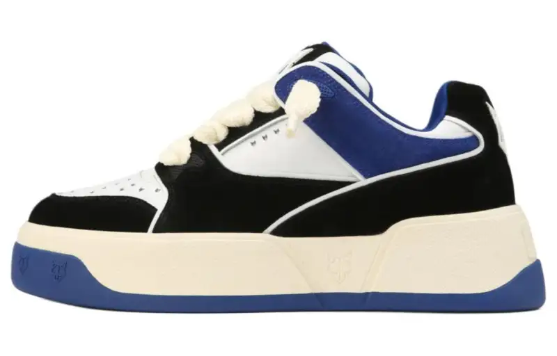 Naked Wolfe Kash Leather Low top Skateboard Shoes Men's Blue