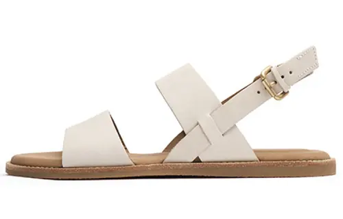 Clarks Leather Stylish Sandal Women's White