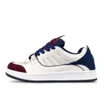 LuzaoT SUPER DRAG Low top Skateboard Shoes Unisex White Burgundy