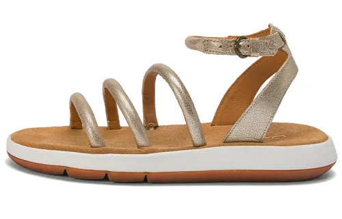 Clarks Leather Fashion Sandal Women's Champagne