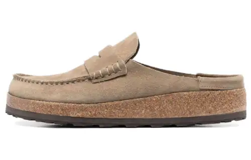 Birkenstock Minimalist Style Rubber Sole Closed Toe Slippers Men's Umber