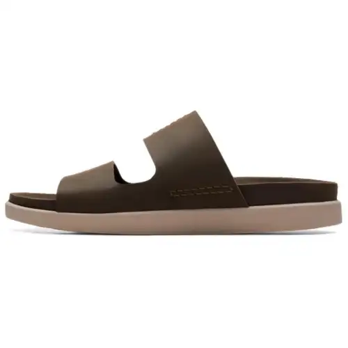 Clarks Slide Slippers Men's Dark Green