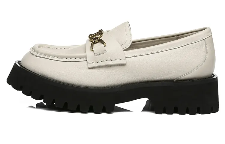 EVERAU Leather Unlined Shoes Women's White