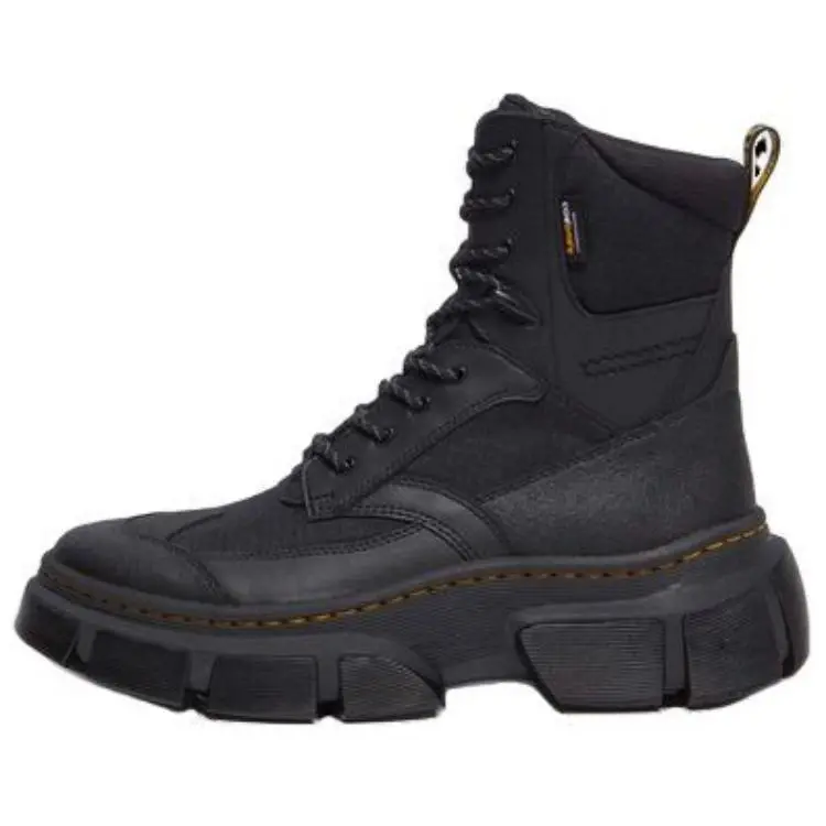Dr.Martens DMXL Practical Leather Short Combat Boots Unisex Black