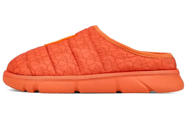 Naked Wolfe Rubber Sole Abrasion Resistant Closed Toe Slippers Men's Orange