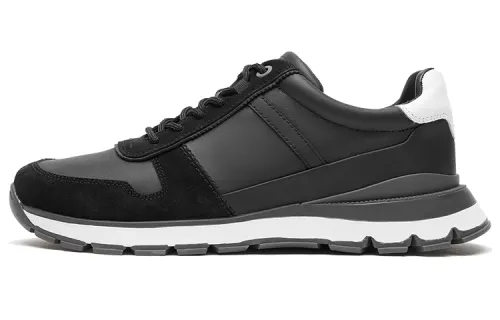 Clarks Leather Low top Casual Shoes Men's Black