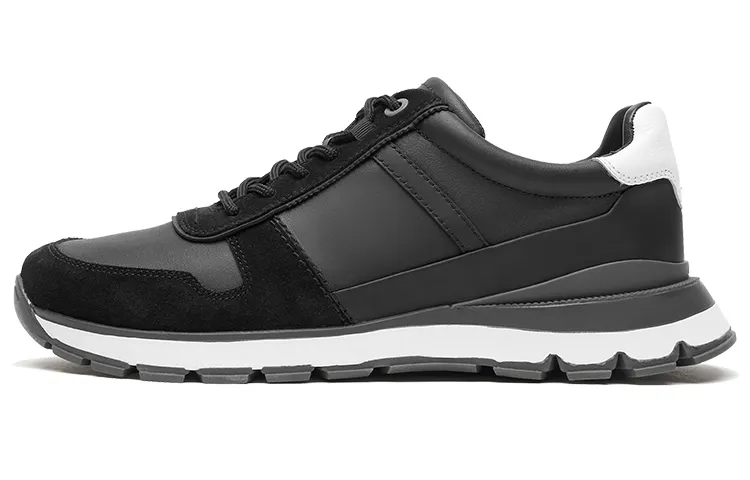 Clarks Leather Low top Casual Shoes Men's Black
