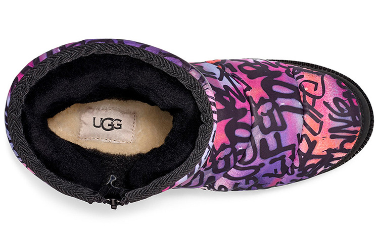 UGG Ridge Graffiti Pop Purple Black Women's