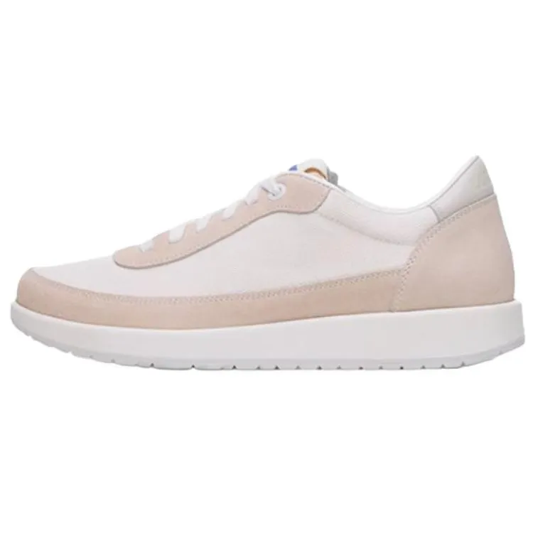 Birkenstock Suede Low top Casual Shoes Women's White Narrow
