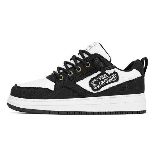 The Simpsons Slip Resistant Cushioning Abrasion Resistant Breathable Low top Skateboard Shoes Unisex