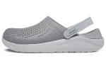 Crocs LiteRide Flash Shoes Smoke Grey White Sandals