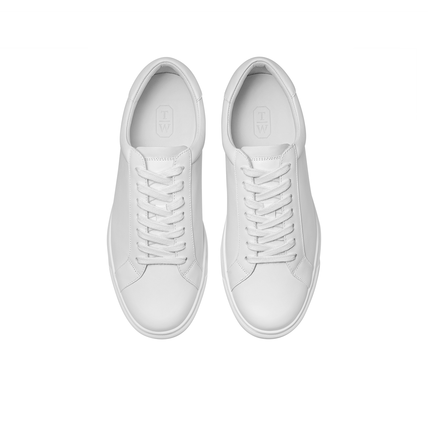 THOM WILLS White Sneakers Breathable Abrasion Resistant Cushioning Stylish Skateboarding Shoes Unisex White