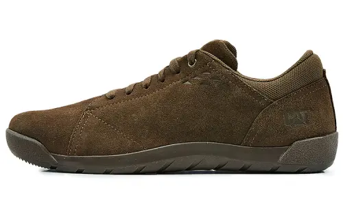 CAT Casual Shoes Unisex Low Top Brown Red