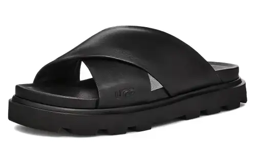 UGG Capitelle Crossband Sandal Black Women's