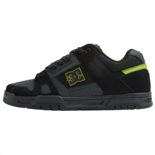 DC Shoes Low top Skateboard Shoes Men's Black Green
