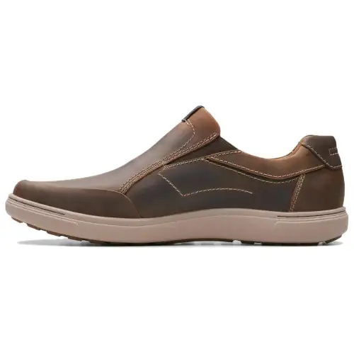 Clarks Leather Low top Casual Shoes Men's Brown