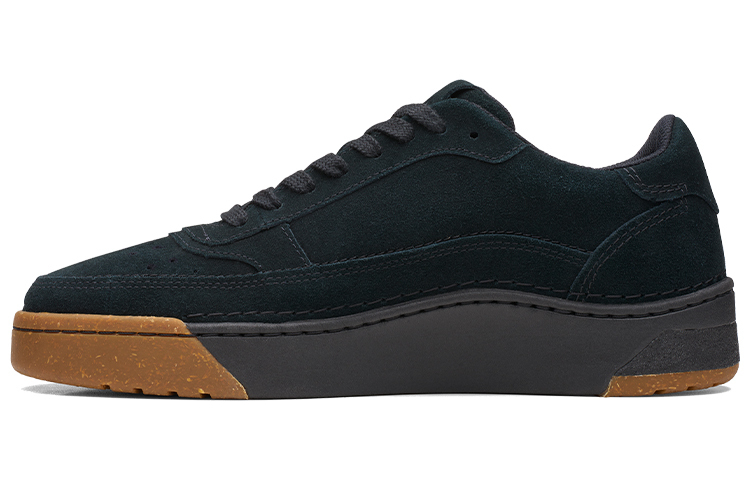 Clarks Art Motion Collection Cow Leather Stylish Skateboarding Shoes Men's Black