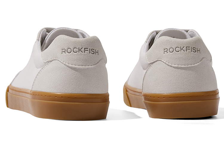 Rockfish German Army Trainers Women's Low Top White/Caramel