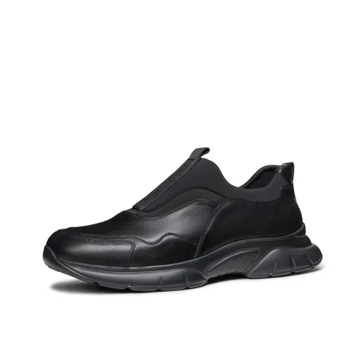 Chrisdien Deny Top Grain Cow Leather Low top Casual Shoes Men's Black