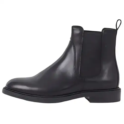 VAGABOND SHOEMAKERS Leather Short Chelsea Boots 3cm Women's Black