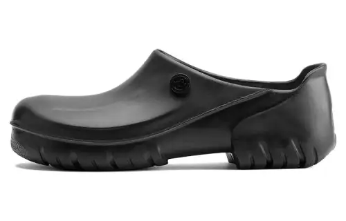 Birkenstock Pu Closed Toe Slippers Men's Black Regular