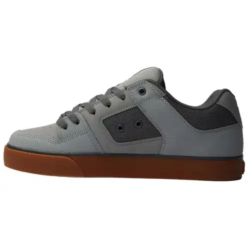 DC Shoes Leather Low top Skateboard Shoes Men's Gray