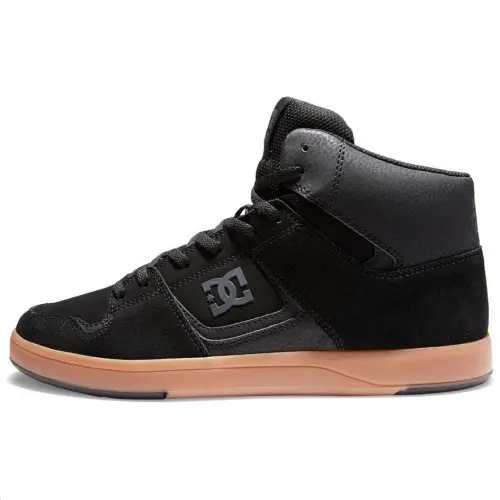 DC Shoes Suede Abrasion Resistant Breathable High top Skateboard Shoes Men's Black