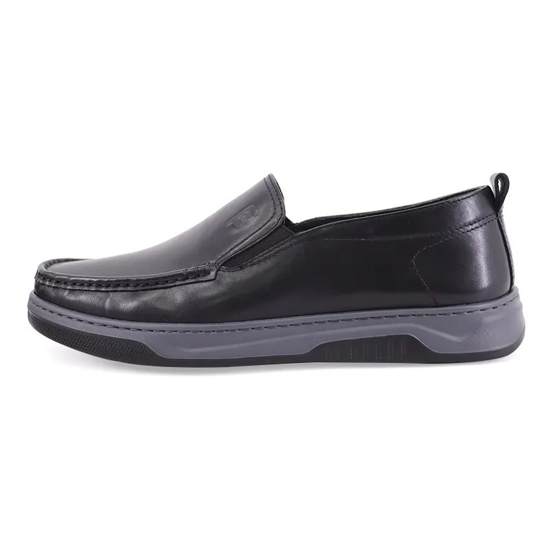 TRANOI Cow Leather Versatile Casual Shoes Men's Black