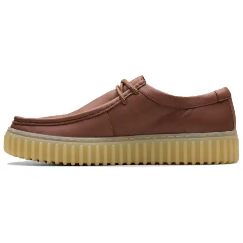 Clarks Leather Low top Skateboard Shoes Men's Brown