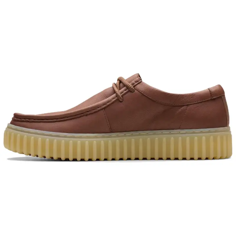 Clarks Leather Low top Skateboard Shoes Men's Brown
