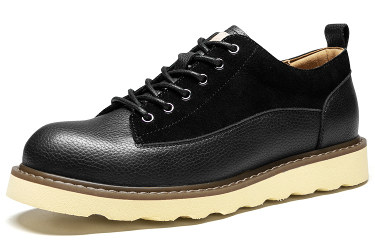 LEAVELAND Casual Shoes Men's Low Top Black/Brown