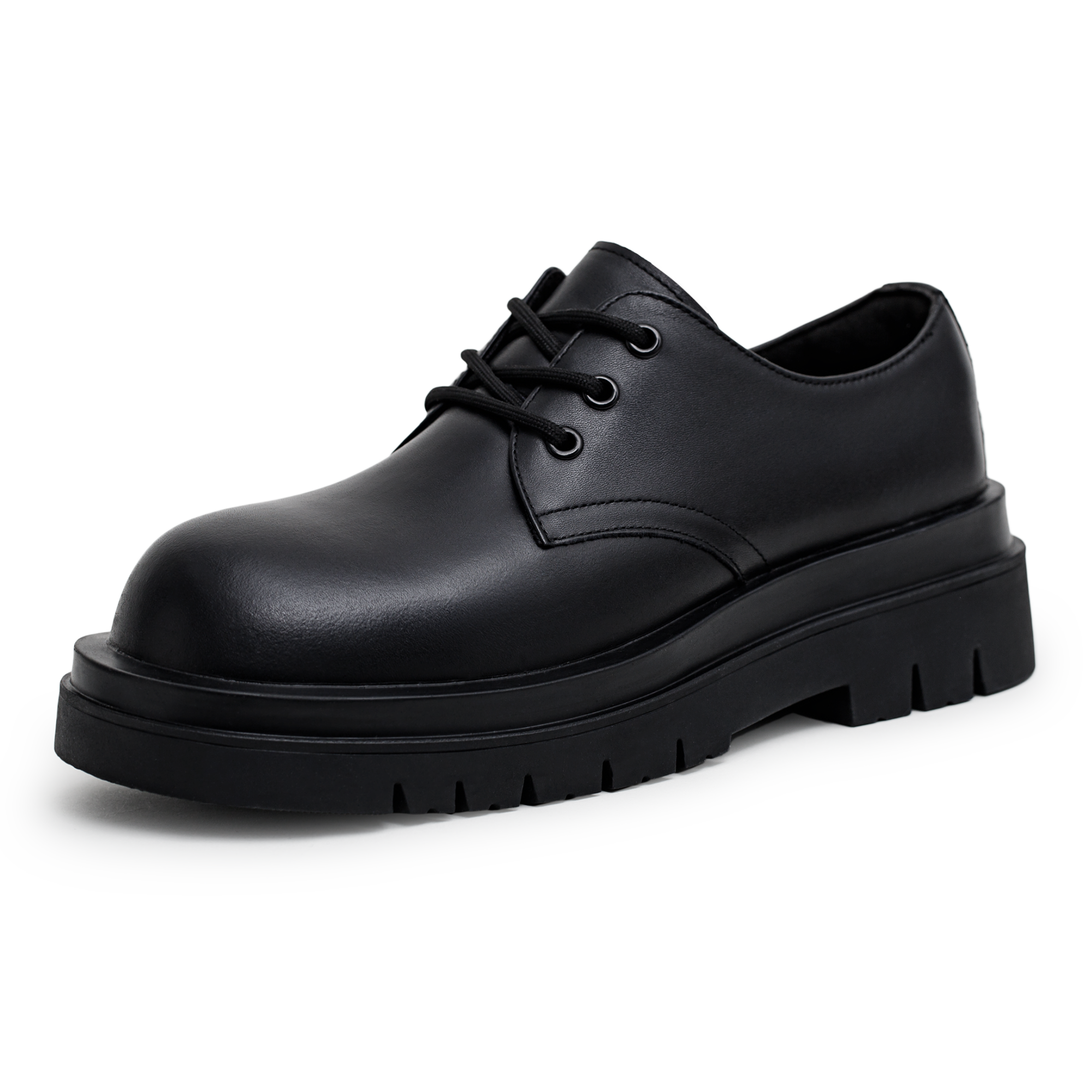 MADEN Workwear Collection Cow Split Leather Casual Leather Shoes Men's Black Summer